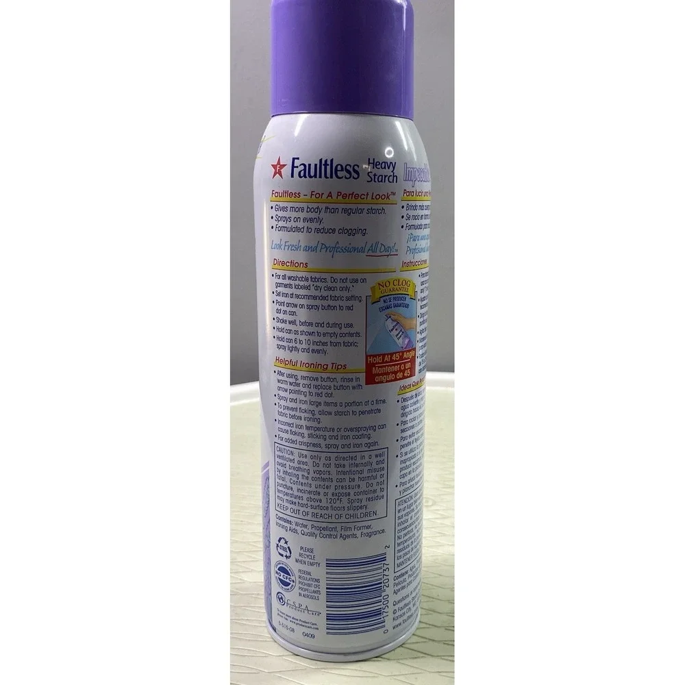 Faultless Professional Formula Heavy Starch Fresh lavender scent 20 oz. -- NEW‎